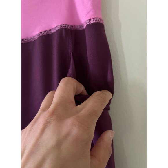 Athletic Works Girls XXLarge Pink Purple Colorblock Activewear Pants Pockets - Picture 3 of 5